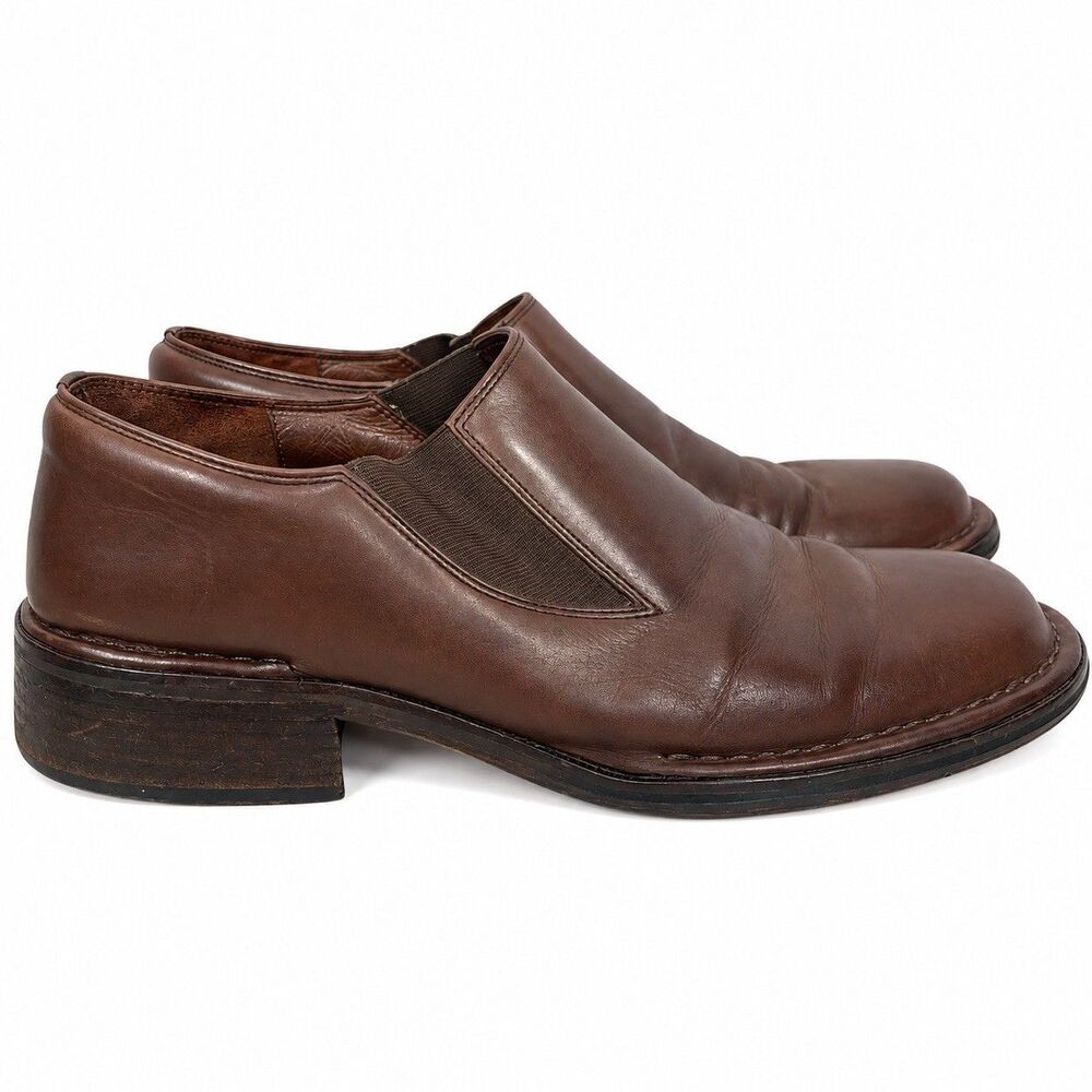 Cole Haan Country City Loafers Mens 8.5 B Brown Leather Slip On Dress Shoes